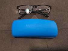 OTTOTO 31-P10942 ELLSWORTH RECTANGULAR ACETATE EYEGLASS FRAMES BLACK 49-18-140