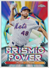 2021 Topps Chrome - Jacob deGrom - New York Mets - Prismic Power - #PP-1
