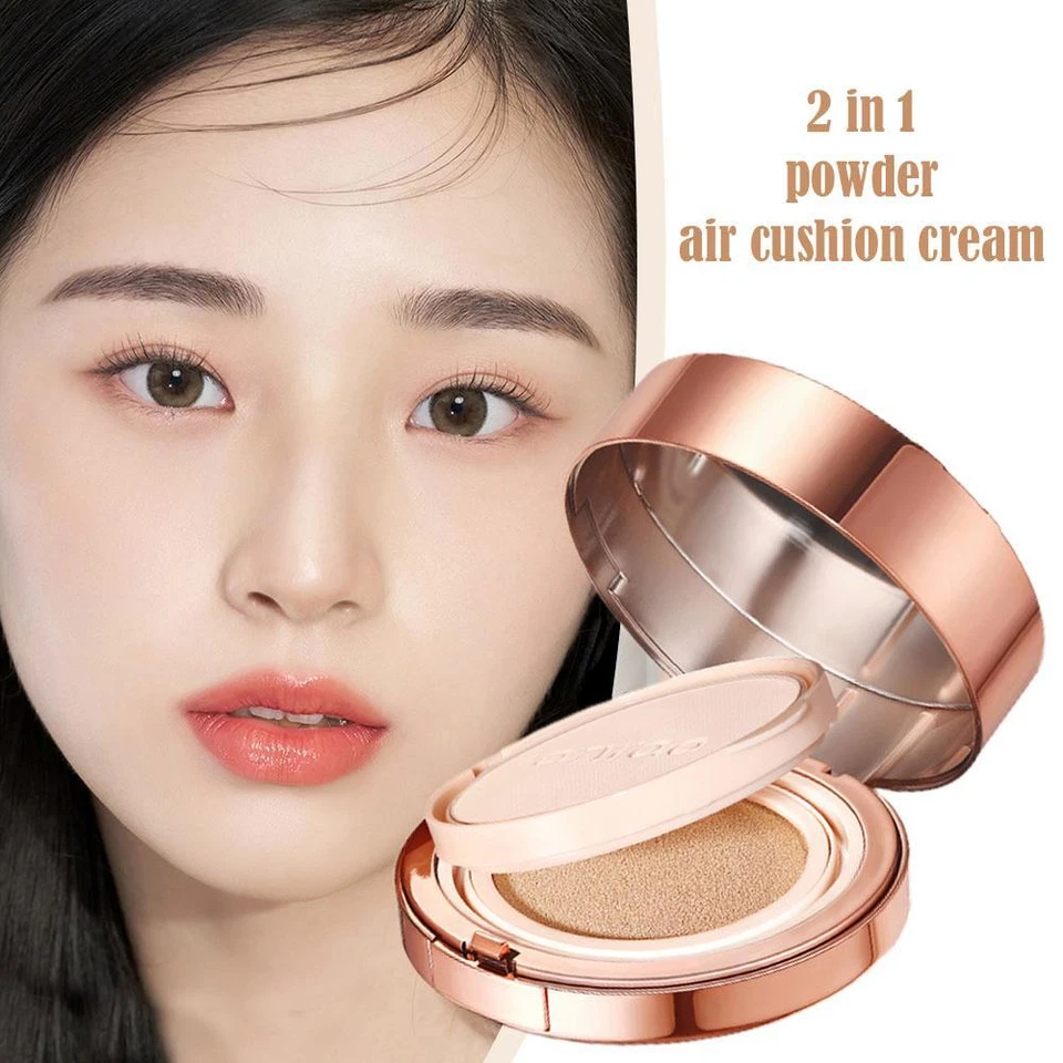 2-in-1 Compact Powder Air Cushion Waterproof Long Lasting Concealer SDG1 X7Y9 - Image 3 of 4