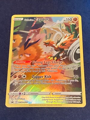 Pokémon - Galarian Zapdos - Black Star Promo #SWSH283 - Holo