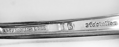 ADORATION Silver Plated by 1847 Rogers 5 Piece Place Setting USED / Vintage - Picture 18 of 18