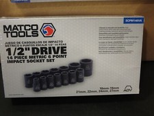 Matco Scpm146va 12 Drive Mm 6 Pt. Impact Socket Set New