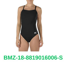 Speedo Women's Swimsuit One Piece Endurance Flyback Solid Adult Team, Black, 30