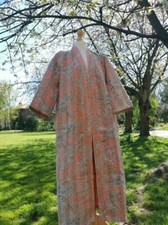Floral handmade kantha jacket Japanese kimono style Floral kantha robe
