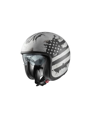 HELM PREMIER JET VINTAGE NT OLD STYLE SILBER BM GR. XL