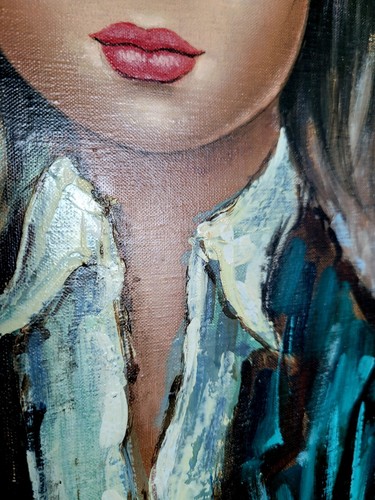 Nelly Dax Original Signed Oil on Canvas Painting 1940-1960’s Mid Century - Picture 6 of 15