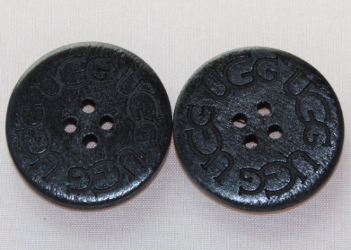 FREE SHIPPING! TWO (2) BRAND NEW Buttons for UGG WOMEN BOOTS - BLACK color