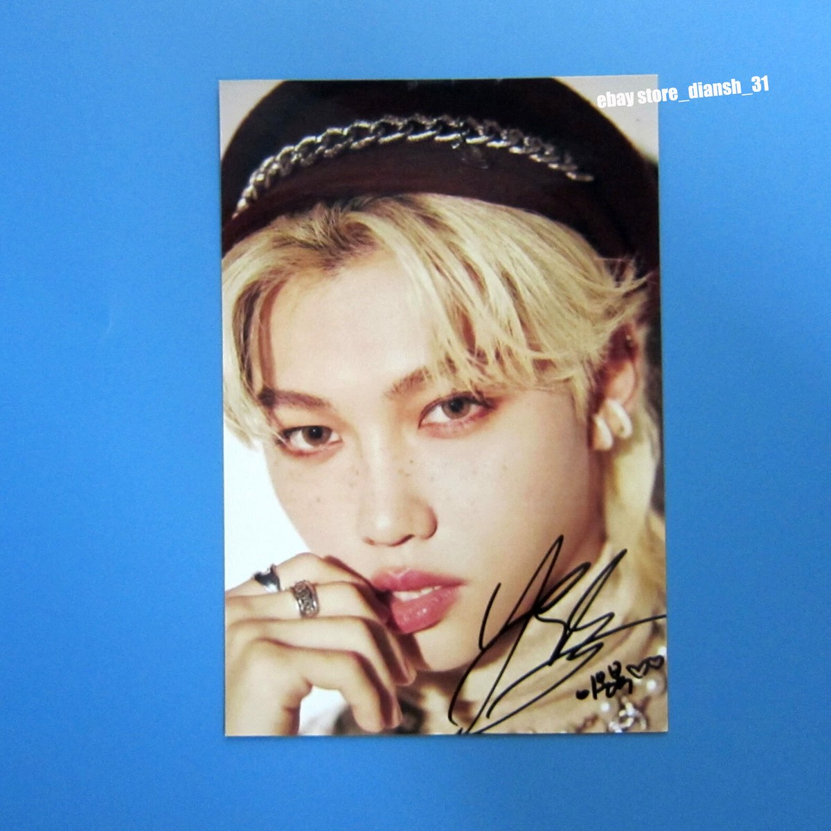 Stray Kids Felix Hand Signed Photo 4*6 2022 RARE PHOTO | eBay