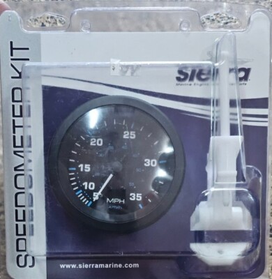 Sierra 68395P Marine Eclipse 3'' Speedometer 35 MPH Gauge