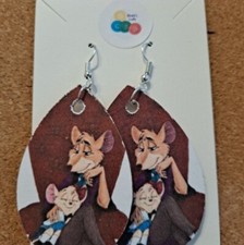 Disney Basil The Great Mouse Detective Basil And Olivia Earrings