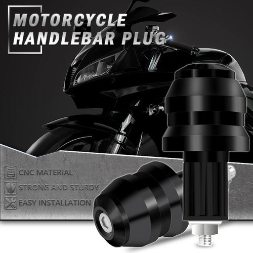 Manillar de motocicleta CNC de 7/8" 22 mm empuñaduras tapa barra extremo enchufe deslizante aluminio - Imagen 2 de 9