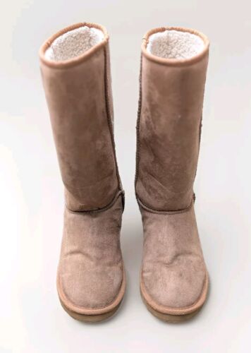 Vans OTW Women's 8 Shearling Camel Brown Pull On Classic Winter Warm Tall Boots - Picture 14 of 15