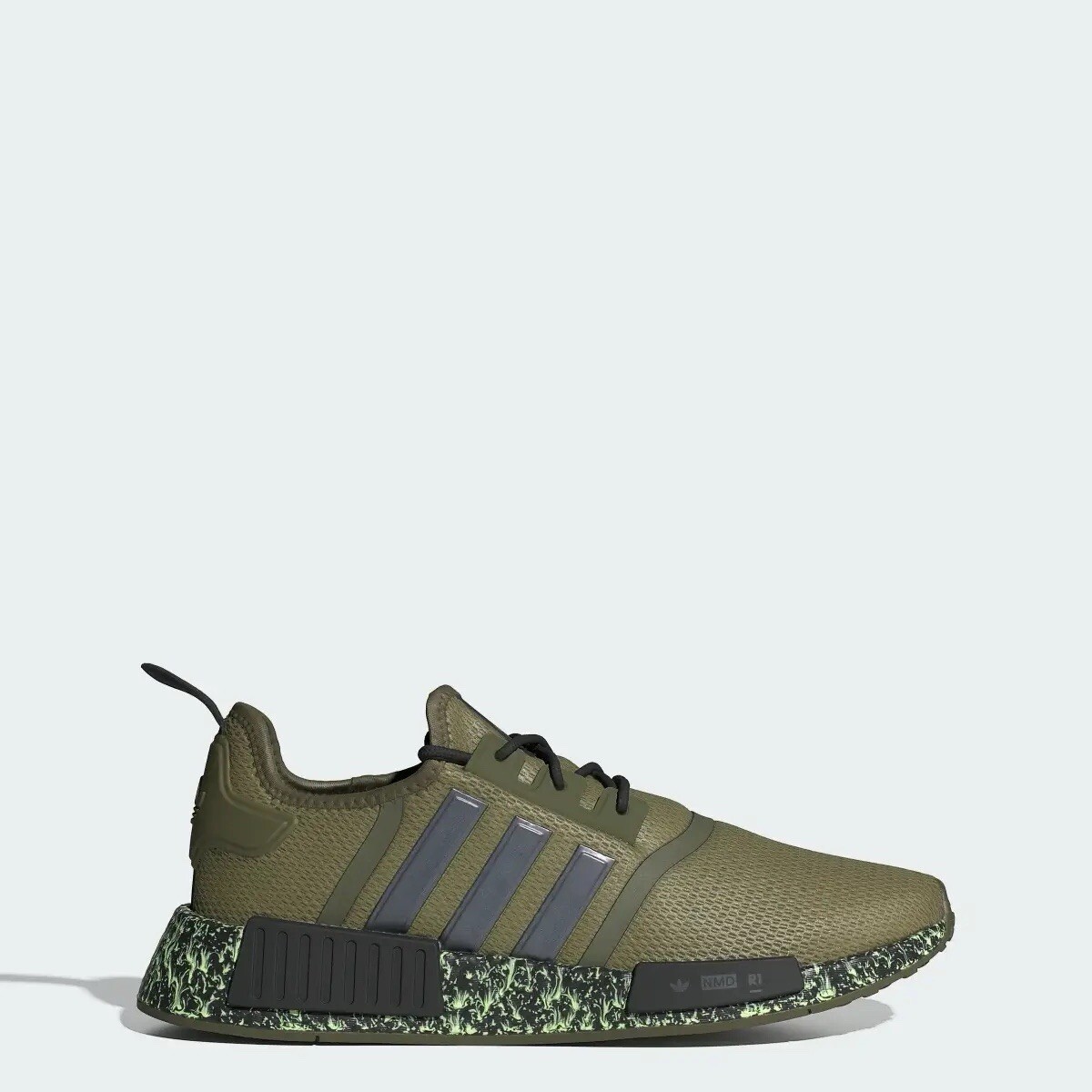 Focus Olive Adidas Nmd Zebra Verde Adidas Originals NMD_R1 Running Shoes,  ID5756, Focus Olive, Men’s Size 10