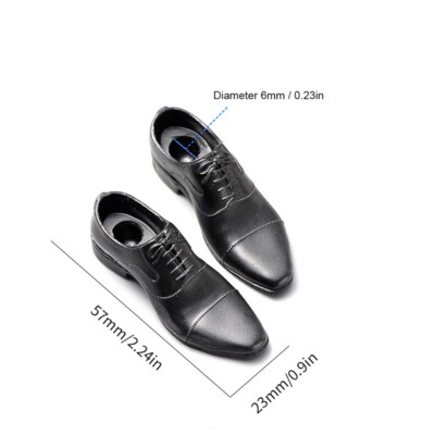 1/6 Scale Men's Black Leather Shoes Action