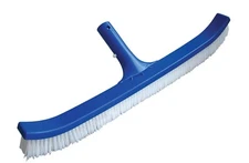 18" Curved Pool Spa Wall & Floor Algae Brush W/ Nylon Bristles & EZ V-Clip