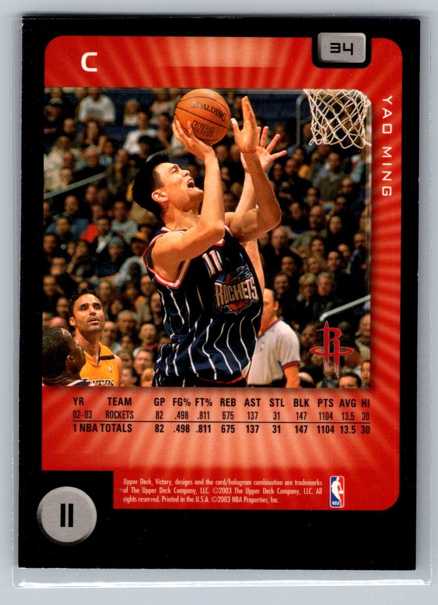 2003 Upper Deck Victory Basketball #34 Yao Ming Houston Rockets