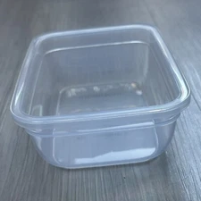 SNAPWARE 3 Cups 24 oz Food Container Bottom Rectangular Clear Plastic ~ NO LID