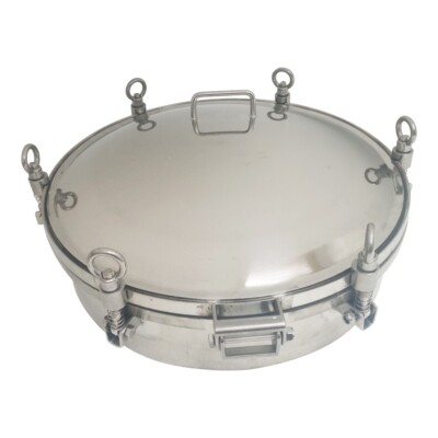 #ad Pressure Manhole Door Dia 450mm Pressure Round Manway Hand Hole Cover Tank $200.70