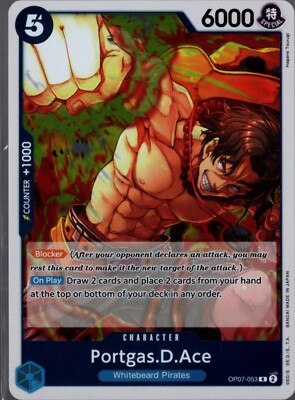 Portgas.D.Ace OP07-053 Rare 500 Years in the Future One Piece Card