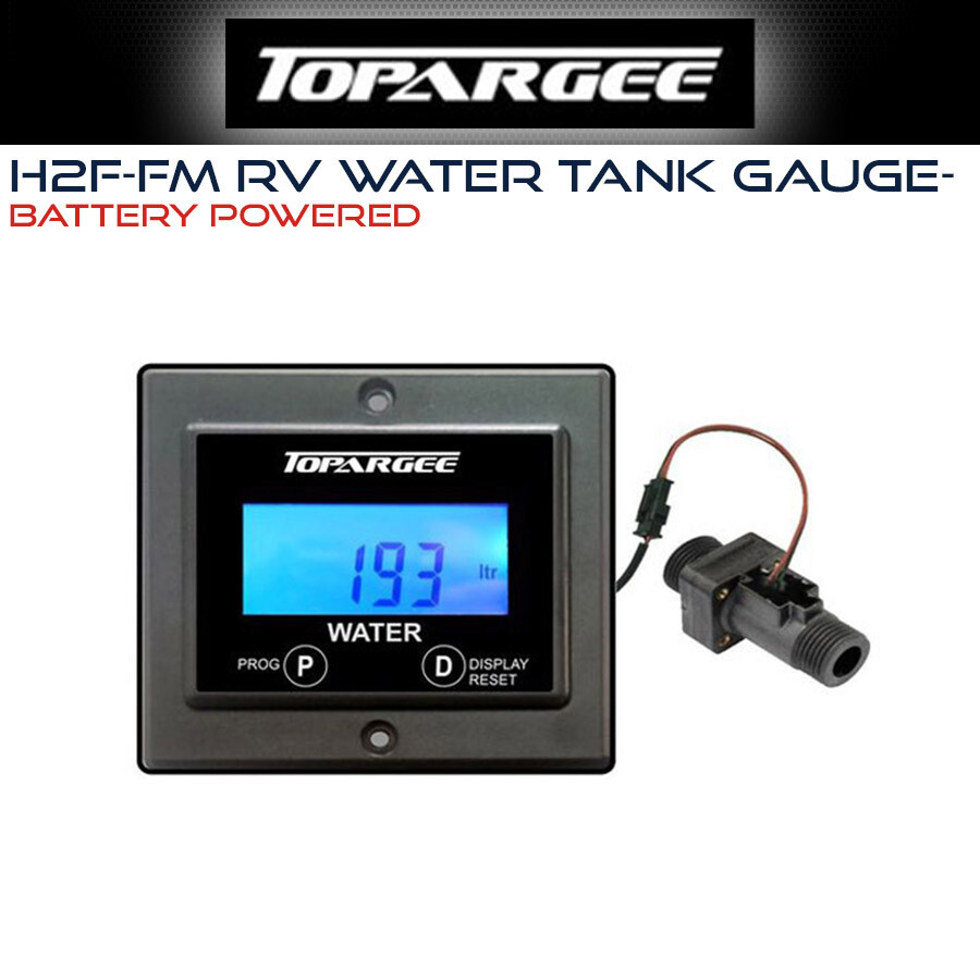 Topargee H2Flow H2FFM RV Water Tank Gauge Caravan RV Camper Motorhome