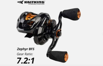   KastKing Zephyr BFS Baitcasting-Rolle 7.2:1   Linkshand - 7 Kugellager Magn.B