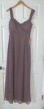 BIRDY GREY mauve occasion Bridesmaid Prom Chiffon dress size small Msrp: 99nwt