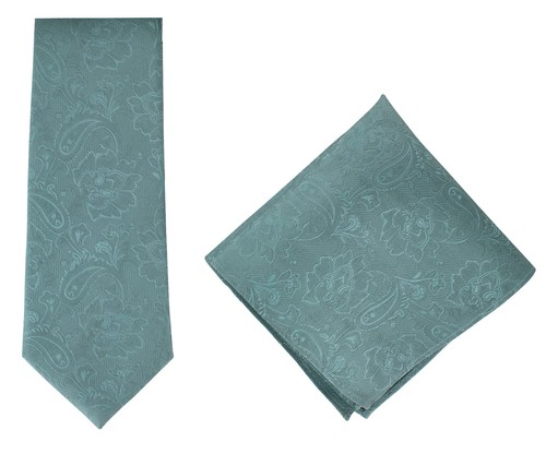 Michelsons of London Ornate Jacquard Wedding Silk Tie & Pocket Square Set - Picture 22 of 40