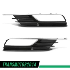Pair Fog Light Lamp Cover Trim Garnish Fit For 2015-2016 Audi A3/A3 Quattro 