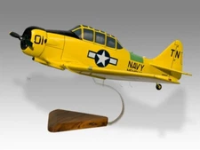 North American T-6G US Navy Memphis Desk Wood Airplane New Model Large 1/32