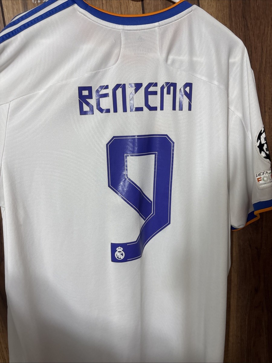 adidas Real Madrid Karim Benzema #9 Emirates Fly Better Soccer