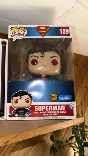Funko Pop Jumbo DC Comics SUPERMAN Chase 10 Inch Walmart Exclusive IN HAND!