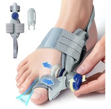 Bunion Corrector for Women  Men   Adjustable Big Toe Splint Gray-1PACK