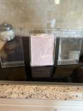 Pack 3-5x7 Vertical Clear Acrylic Sign Holder or picture holder. Double Sided