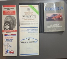 Original 1990 90 Chevrolet Corsica Owners Manual Book Warranty Maintenance Etc