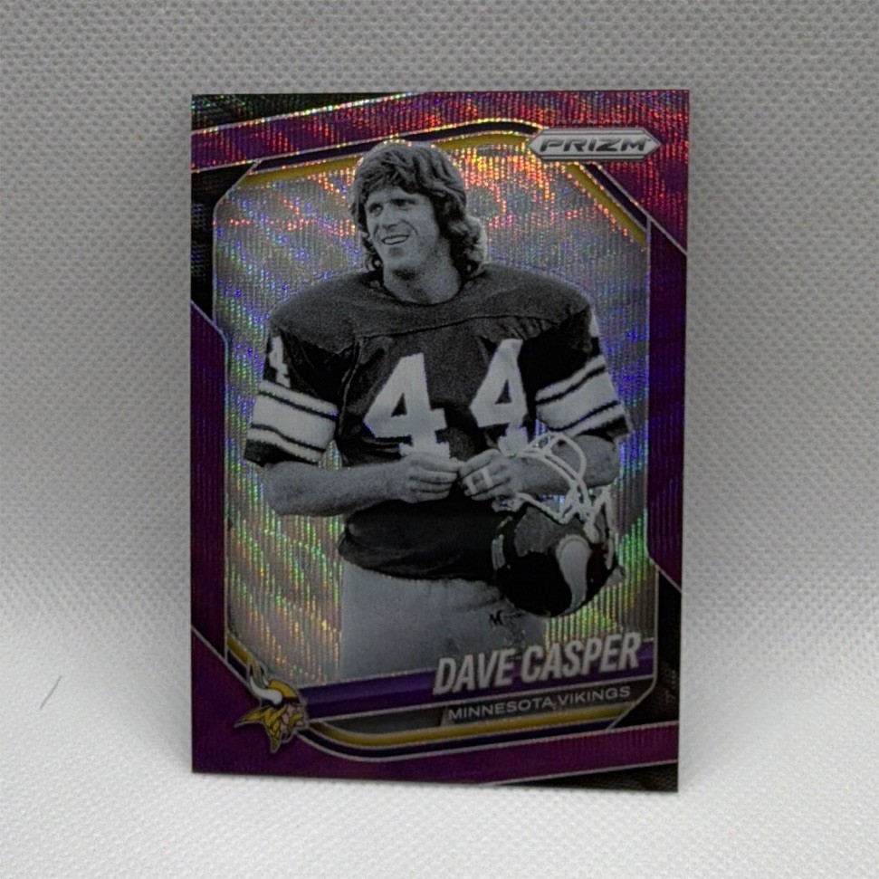 Panini 2023 Prizm Dave Casper Purple Prizm /99 #256 Minnesota Vikings