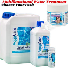 AquaCare Chlorine Free Multifunction Water Treatment Liquid/Tablets Alternative