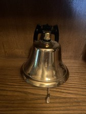 Vtg Bevin Brass Patio Garden Bell Lucky Horse...