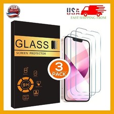 3-PACK For iPhone 17 16 15 14 13 12 11 Pro Max XTempered Glass Screen Protector