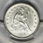 Exquisite 1876 Seated Liberty Quarter 25C PCGS AU-55 High Grade Beauty !!!