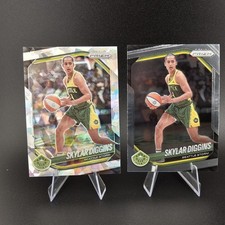 2025 Panini WNBA Prizm Skylar Diggins # 123 Cracked Ice & Base Seattle Storm