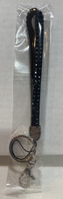 Black Beaded Wrist Strap Wristlet Purse Strap Key Chain Key Fob NEW in Package