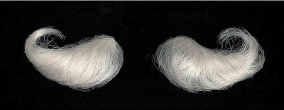 HALCO Cabello facial blanco natural Papá Noel cejas para hombre Papá Noel