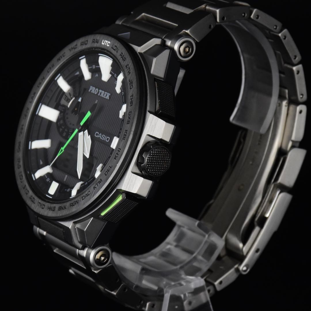 CASIO Pro Trek PRX-8000T-7BJF Manaslu Solar Men's Watch Used Excellent Condition image 3