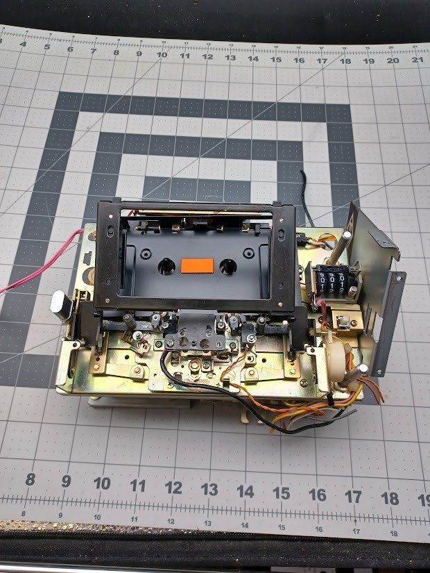 AKAI GXC-735D Cassette Deck Transport Assembly. No heads, No motors