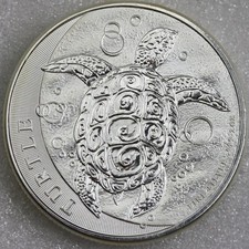 Niue 2015 Hawksbill Turtle 2 oz $5 .999 Fine Silver Coin 44.04 per troy oz
