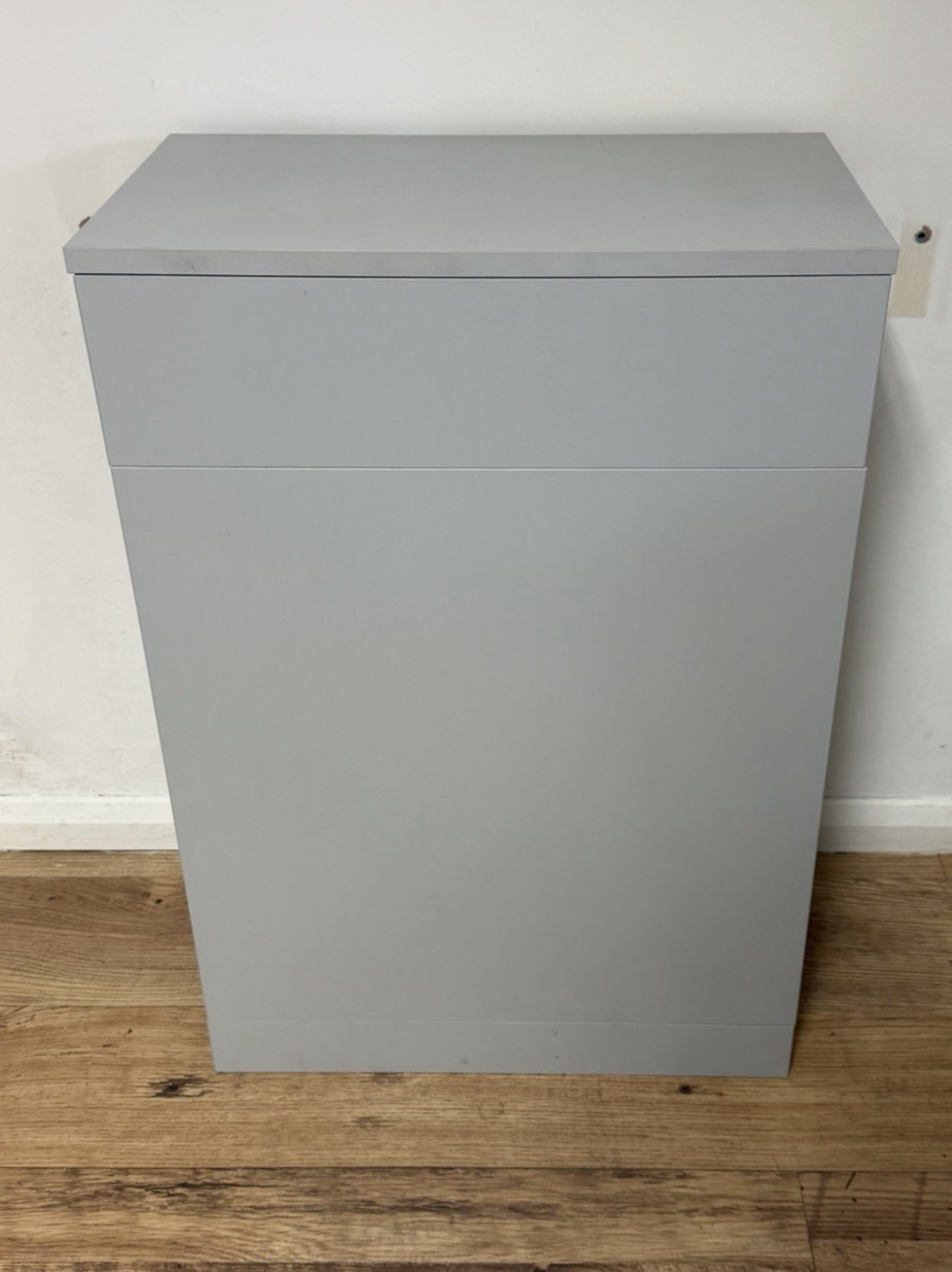 55cm Matt Grey Bathroom Back to Wall BTW Toilet WC Furniture Unit