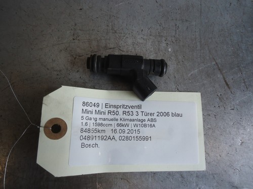 Mini Mini R50 R53 Einspritzventil 04891192AA 1.6 66kW W10B16A 86049