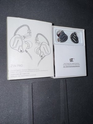 KZ ZSN Pro Dual Drivers Earphones Purple And Silver