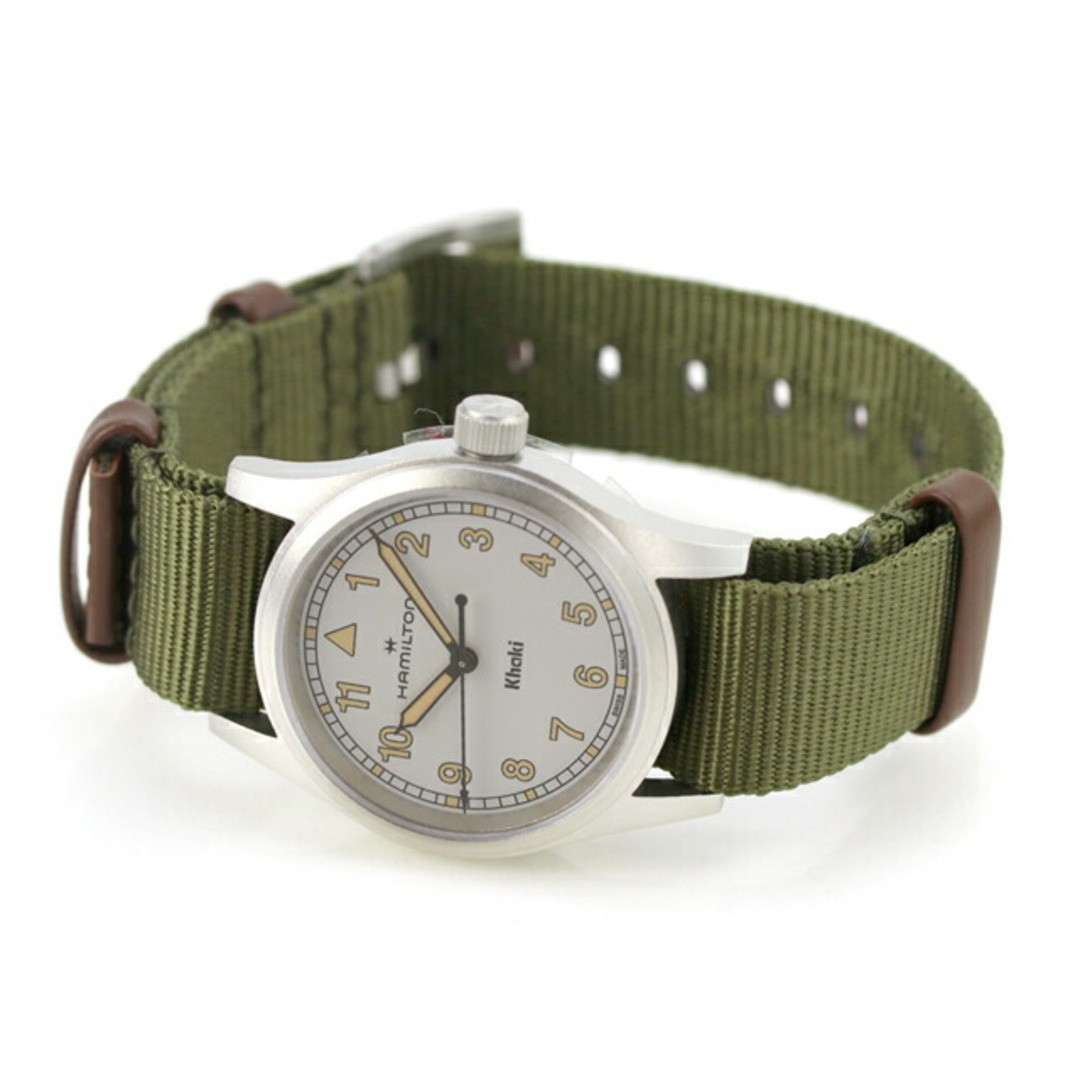 Hamilton Khaki Field Quartz Watch Green Band New from Japan image 3