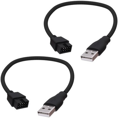 YARCHONN USB 2.0 to 9Pin Motherboard Header Adapter Cable 7.87 inches 